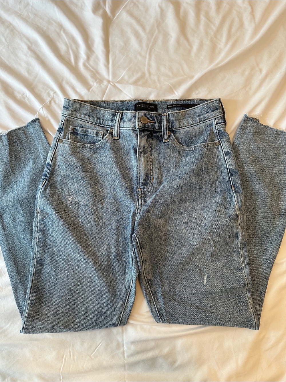 Banana Republic Women’s Light Wash High Rise Slim Jeans